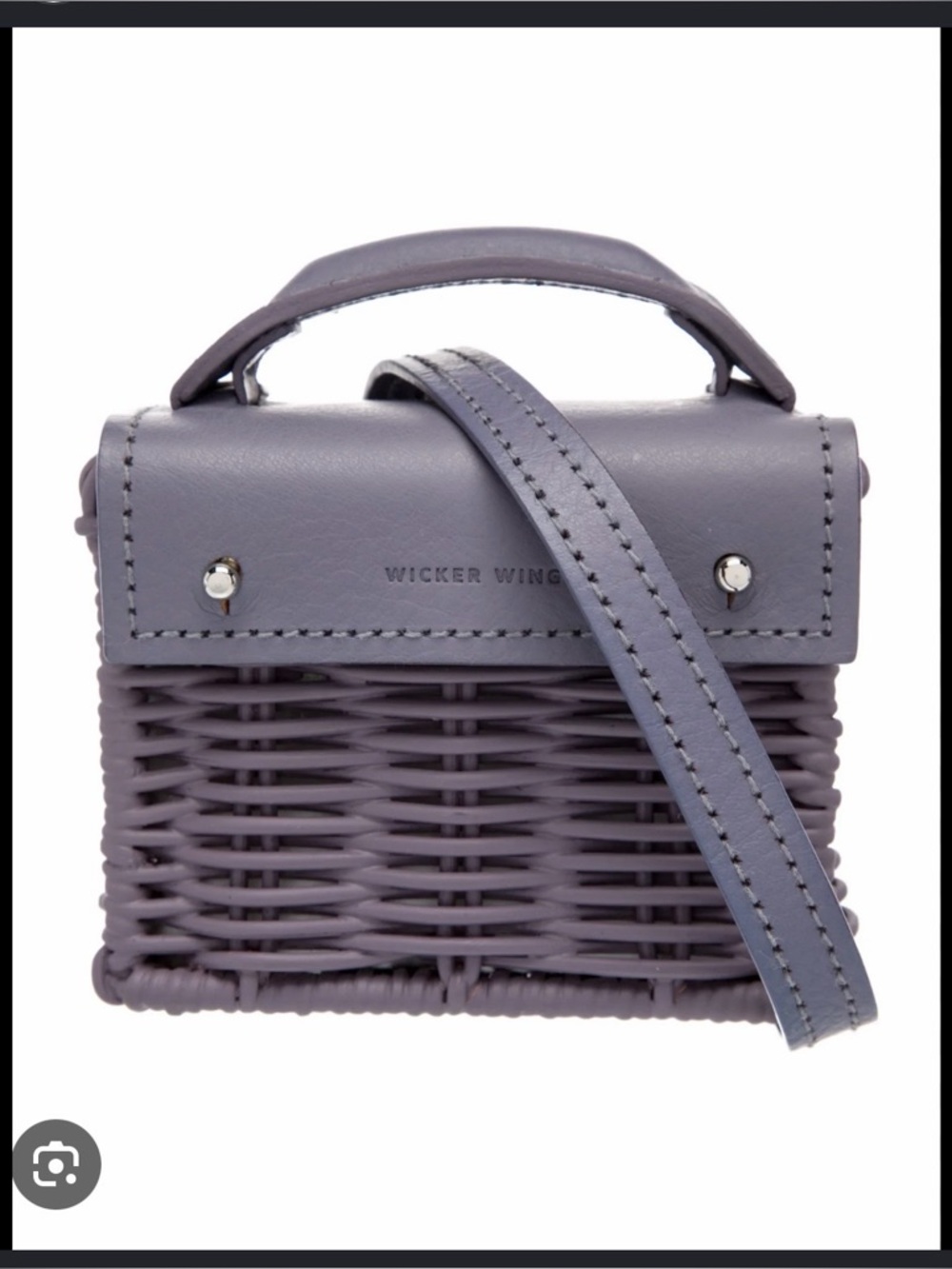 NWT Wicker Wings Lilac Woven Bag